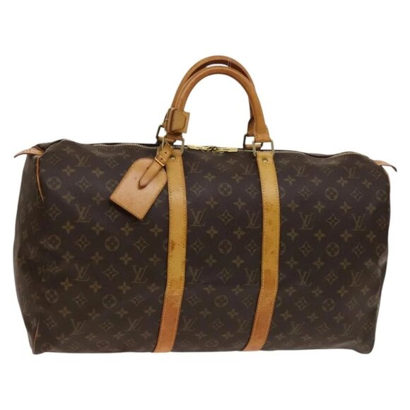 LOUIS VUITTON Monogram Keepall 50 Boston Bag M41426 LV Auth 137273 - Picture 2 of 16